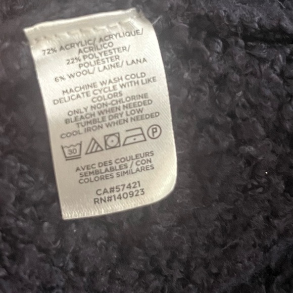 LOFT Womens XL Long Black Sleeveless Front Pockets Cardigan Sweater - Picture 6 of 6